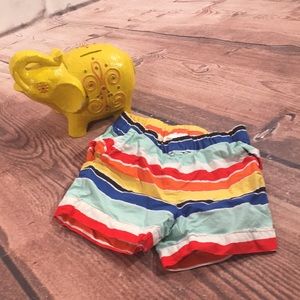 Hanna Andersson Striped Rainbow Shorts